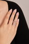 Heliophilia Silver Anillo de Metal en Plata con Circonia
